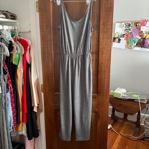Heathered gray jumpsuit